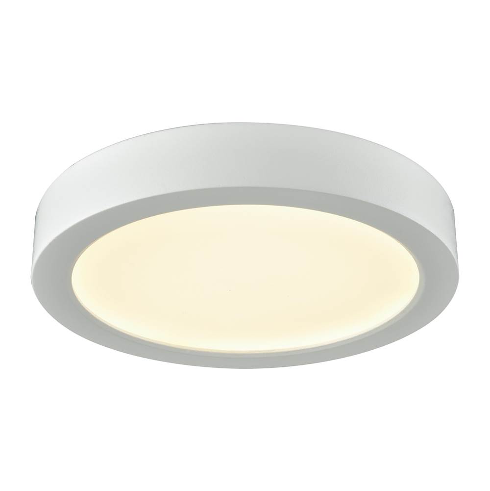 Thomas Lighting Titan 1-Light 6'' Integrated LED Flush Mount in White With A White Acrylic Diffuser