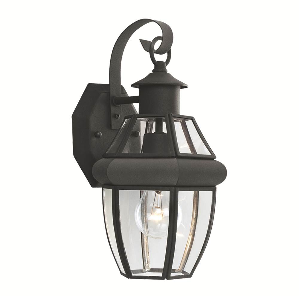 Thomas Lighting Heritage 1-Light Outdoor Wall Lantern in Black