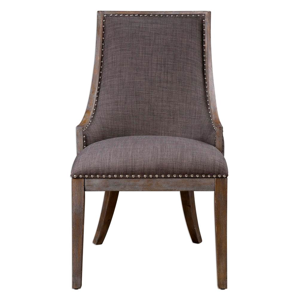 Uttermost Uttermost Aidrian Charcoal Gray Accent Chair