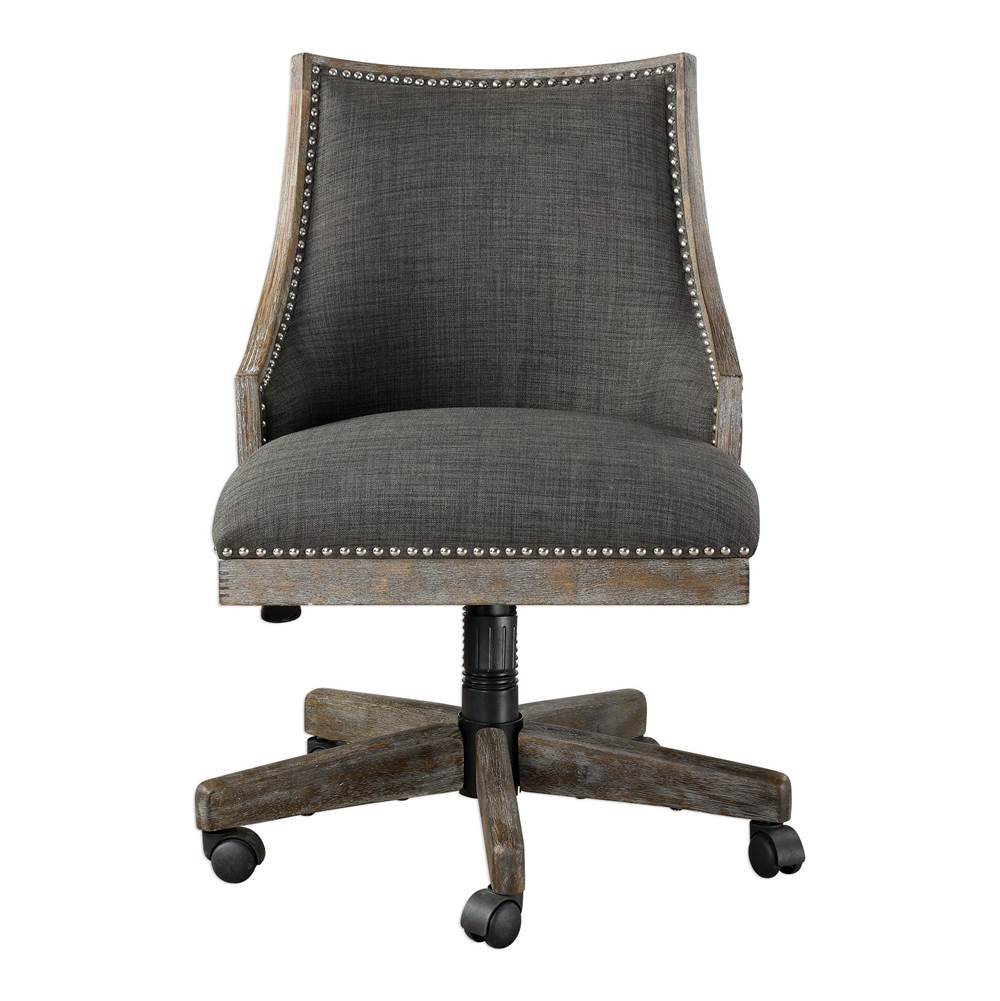 Uttermost Uttermost Aidrian Charcoal Desk Chair