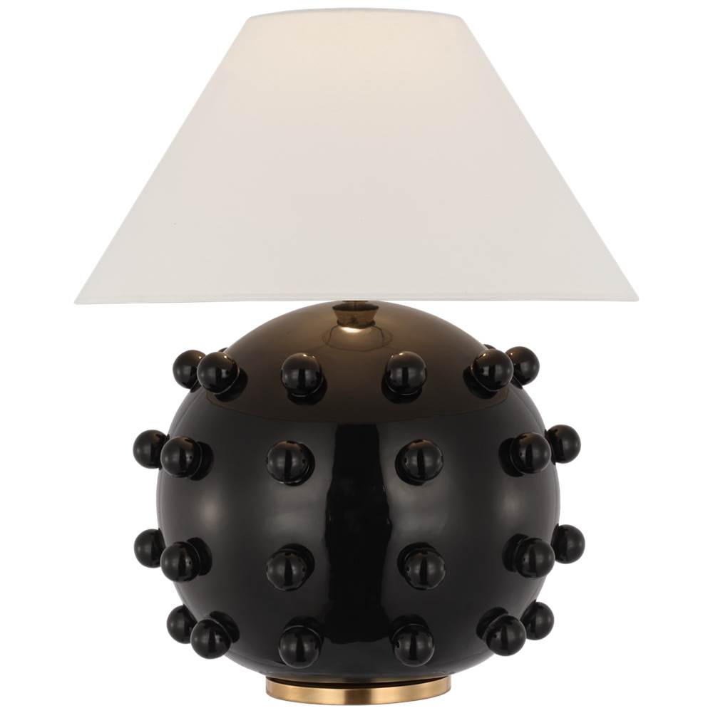 Visual Comfort Signature Collection Linden Medium Orb Table Lamp