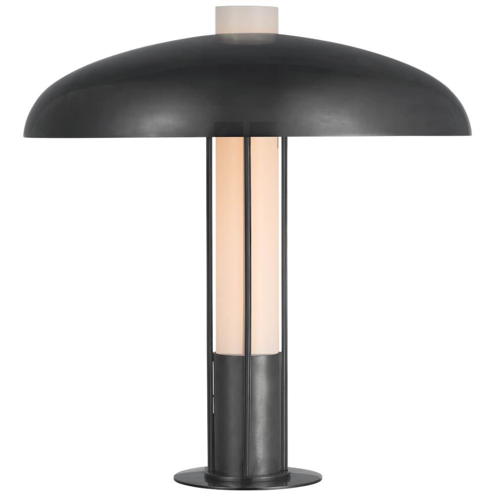 Visual Comfort Signature Collection Troye Medium Table Lamp in Bronze with Bronze Shade